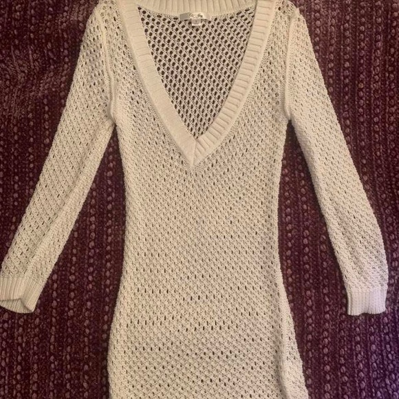 white knit short dress🐰 - Picture 1 of 1